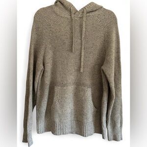 American Eagle Outfitters Gray Knit Hoodie - Size Medium